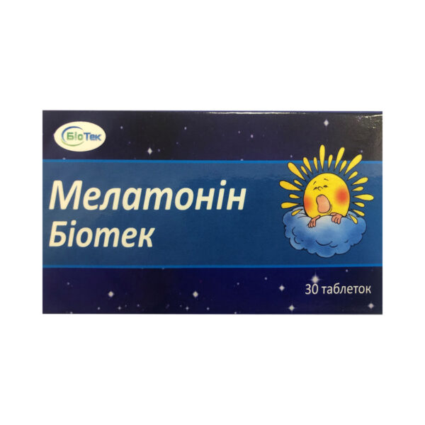 Мелатонін Біотек 3 мг таблетки №30 (10х3)