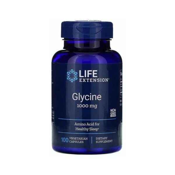 Гліцин Life Extension Glycine 1000 мг, 100 капсул