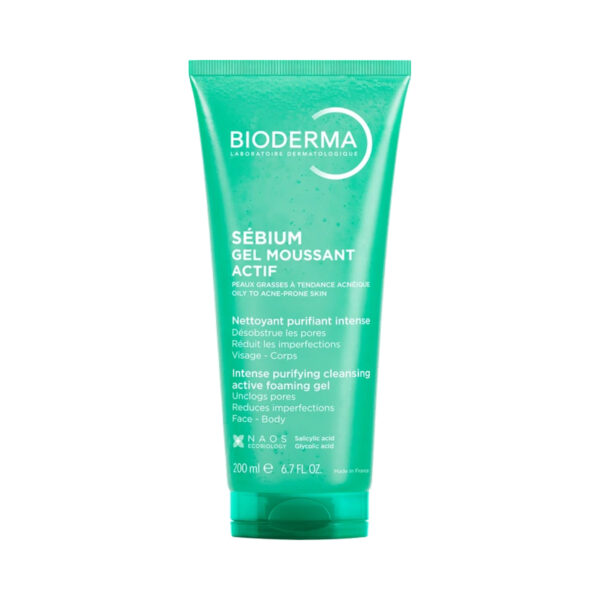 Гель Bioderma Sebium активний для обличчя очищуючий, 200 мл