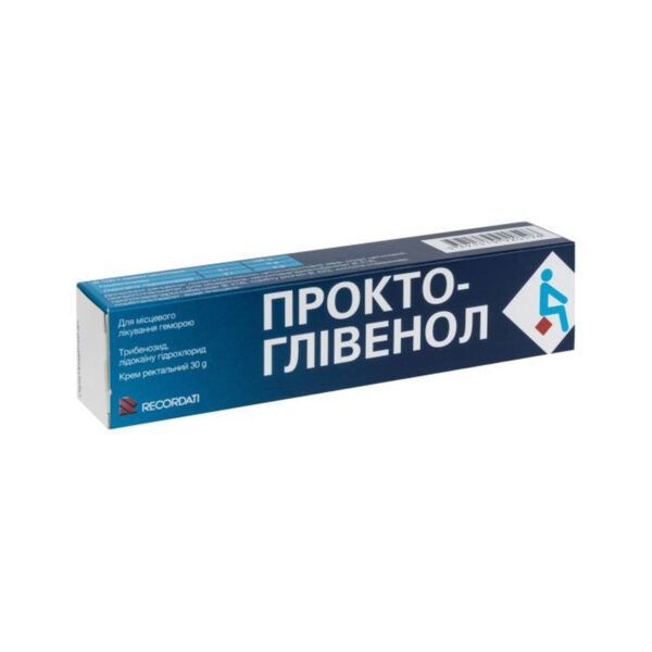 Прокто-глівенол крем рект. по 30 г у тубах з насад.