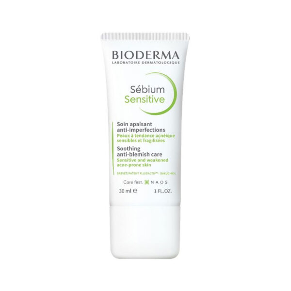 Крем для обличчя Bioderma Sebium Sensitive для схильної до акне шкіри, 30 мл
