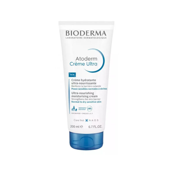 Крем для обличчя та тіла Bioderma Atoderm Ultra для нормальної та сухої чутливої шкіри, 200 мл