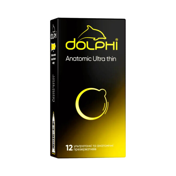 Презервативи Dolphi Анатомічні надтонкі, 12 штук