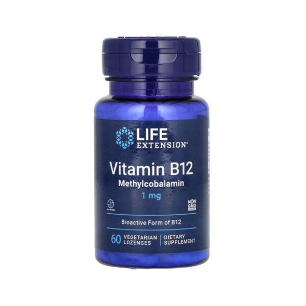 Вітамін В12 Life Extension Vitamin B12 Methylcobalamin пастилки по 1 мг №60