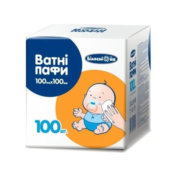 Палички ватні «Білосніжка» п/е упаковка, 100 штук