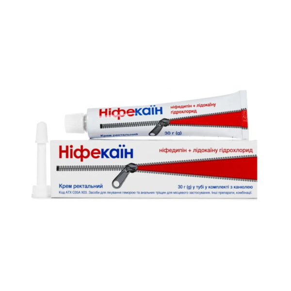 Ніфекаїн крем рект.  по 30 г у тубах