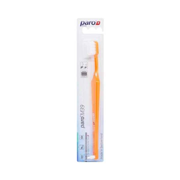 Зубна щітка Paro Swiss toothbrush M39 середньої жорсткості, з монопучковою насадкою