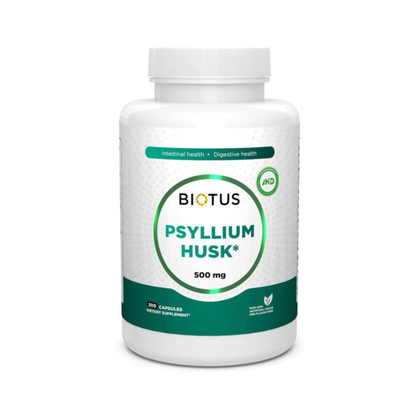 Подорожник Biotus Psyllium Husk капсули по 500 мг №200