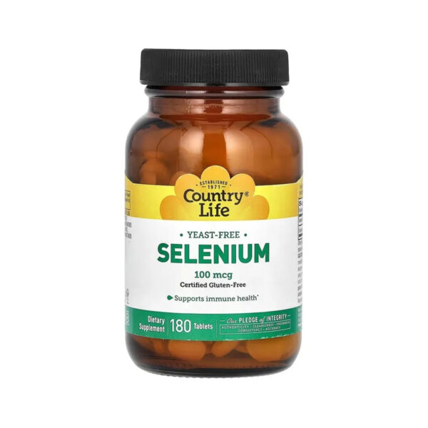 Селен Country Life Selenium 100 мкг, 180 таблеток