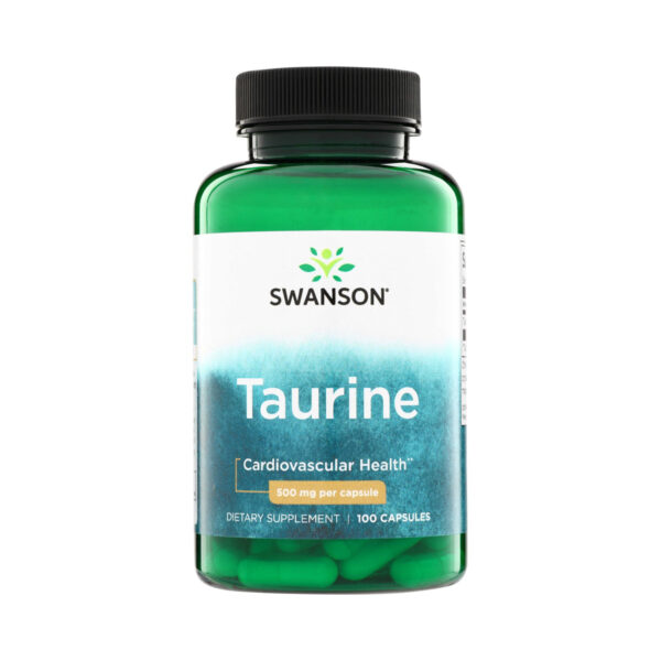 Таурин Swanson Taurine 500 мг, 100 капсул