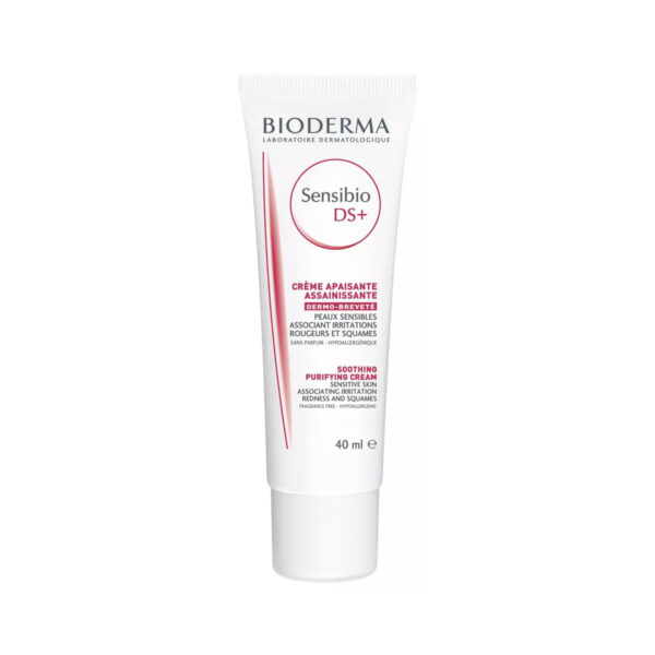 Крем для обличчя Bioderma Sensibio DS+ для чутливої шкіри схильної до почервоніння та лущення, 40 мл