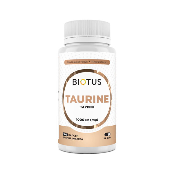 Таурін Biotus Taurine капсули по 1000 мг №100