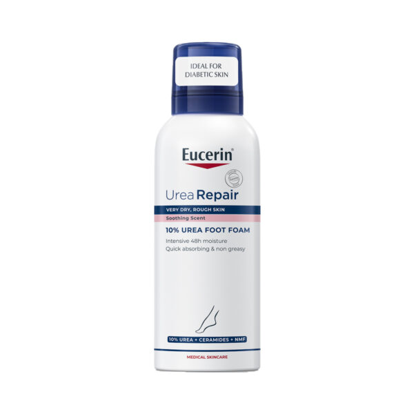 Пінка для ніг Eucerin Urea 10% зволожуюча для сухої та дуже сухої шкіри, 150 мл