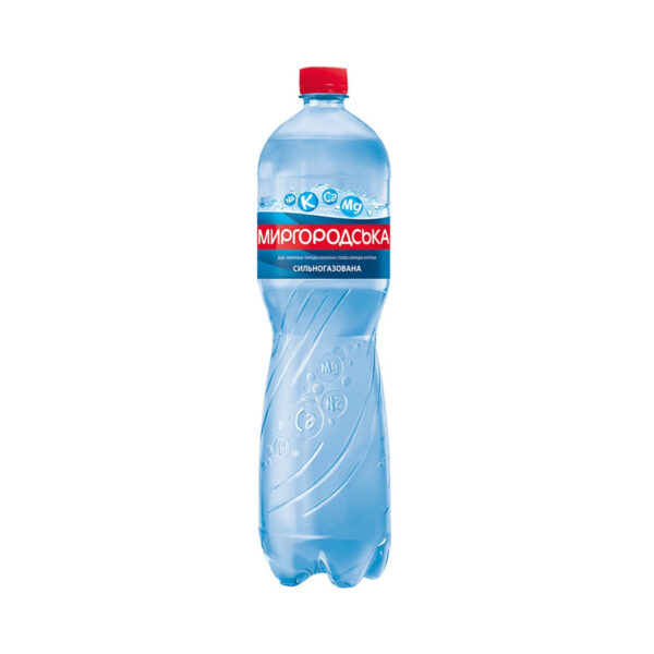 Вода мінеральна Миргородська сильногазована, 1,5 л